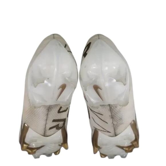 Nike Shoes Mens 13 Football Cleats Vapor Edge 360 White Gold Sport Athletic Low main image 2